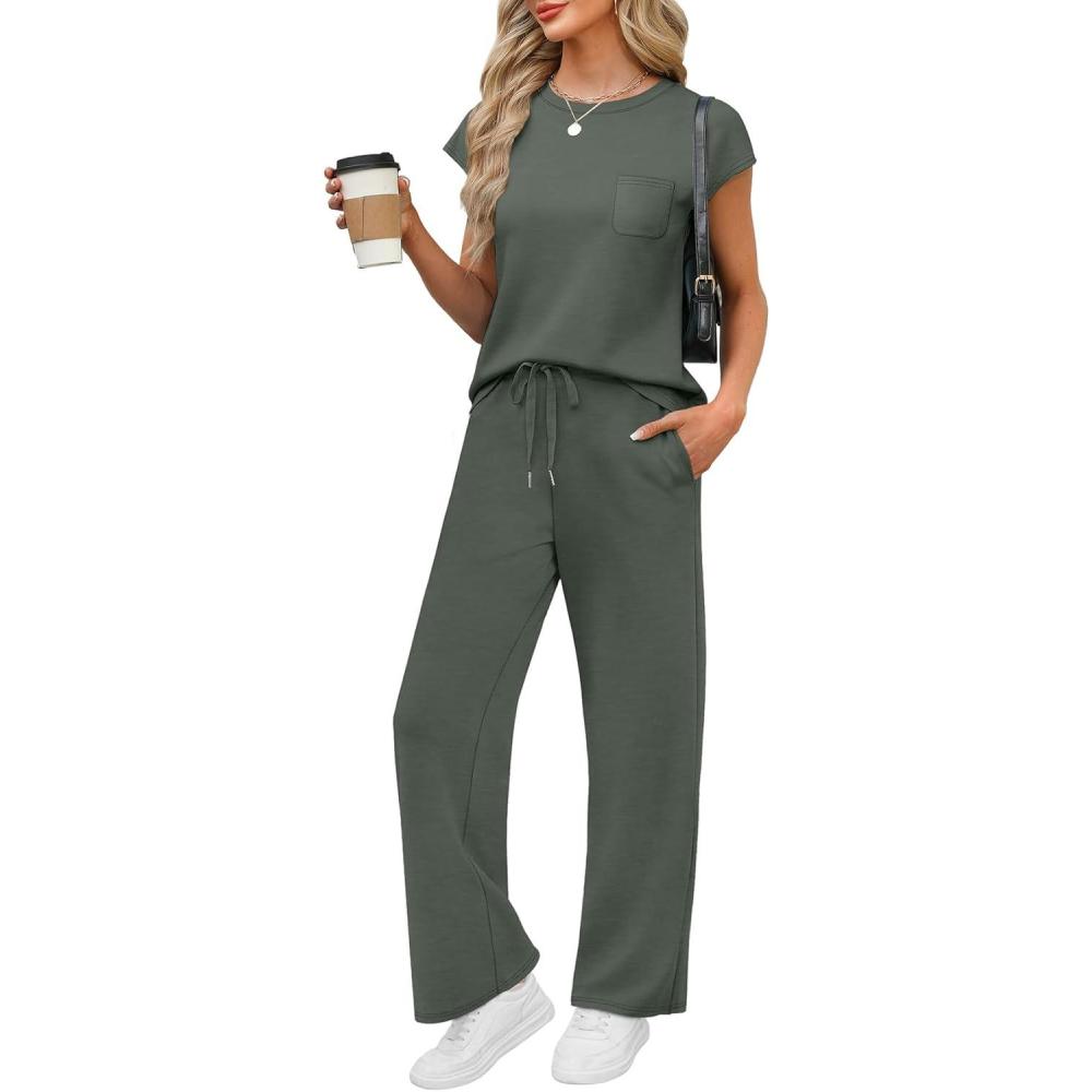 Two-Piece Travel Lounge Outfits That Look Good and Feel Even Better cover photo collage