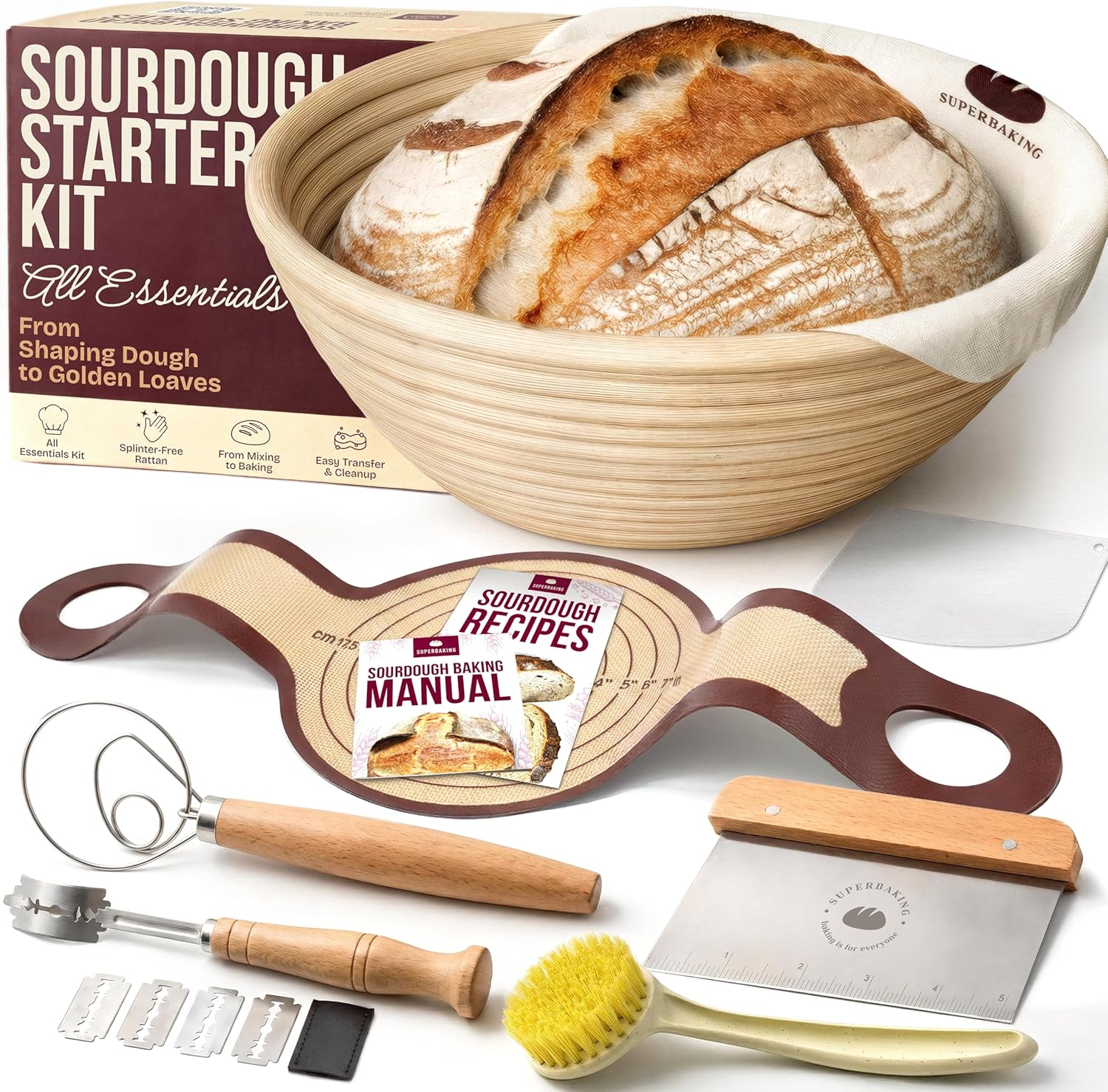 Sourdough Bread Making Essentials cover photo collage
