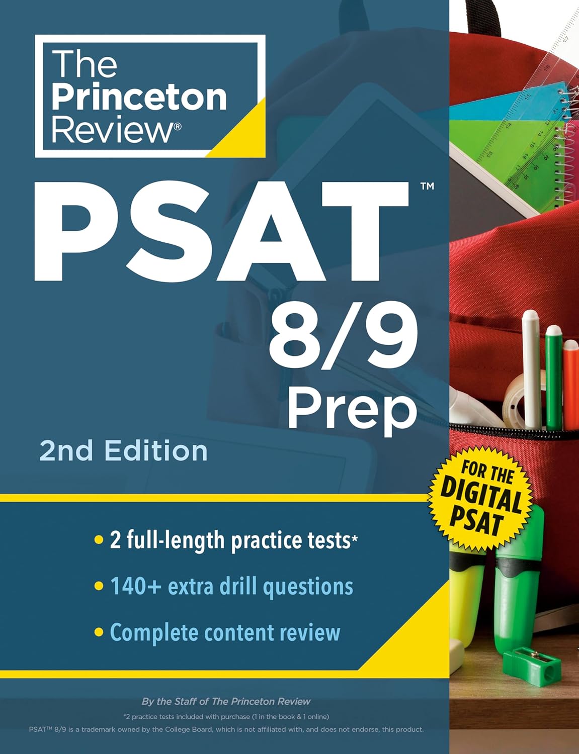 Free PDF - Princeton Review PSAT 8/9 Prep, 2nd Edition: 2 Practice Tests + Content Review + Strategies for the Digital PSAT 8/9 (College Test Preparation) guide bundle cover photo collage