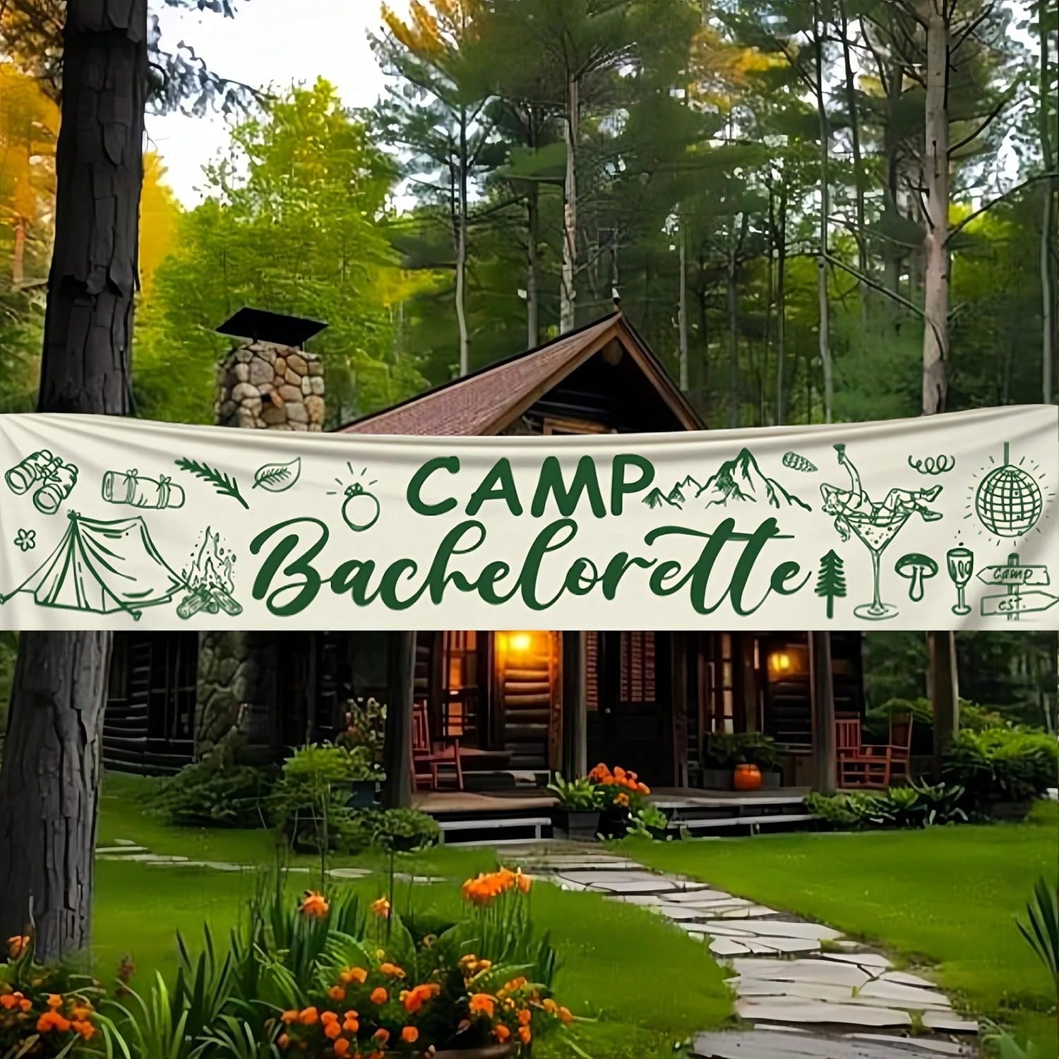“CAMP BACHELORETTE” Theme Guide cover photo collage