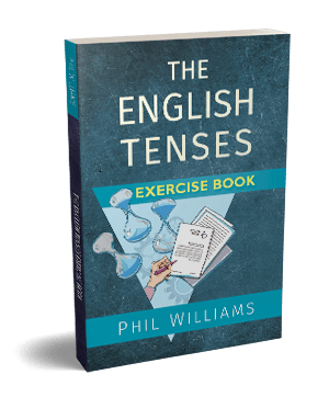 Get Free - The English Tenses Exercise Book and Complementary Grammar Practice Guides cover photo collage