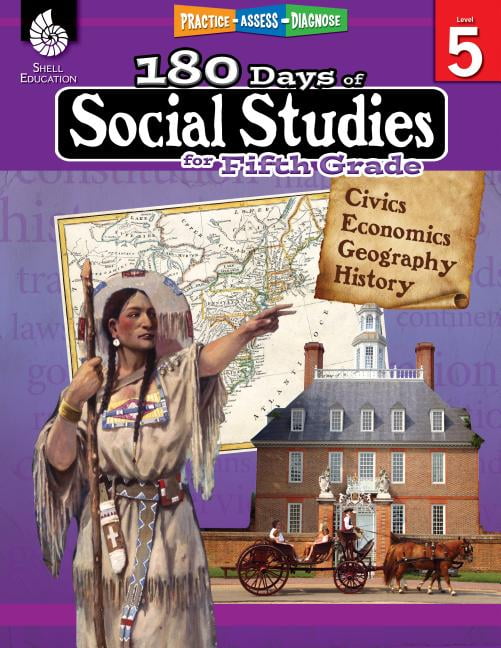 Read Free - Resources for 180 Days : Social Studies for Fifth Grade: Practice, Assess, Diagnose cover photo collage