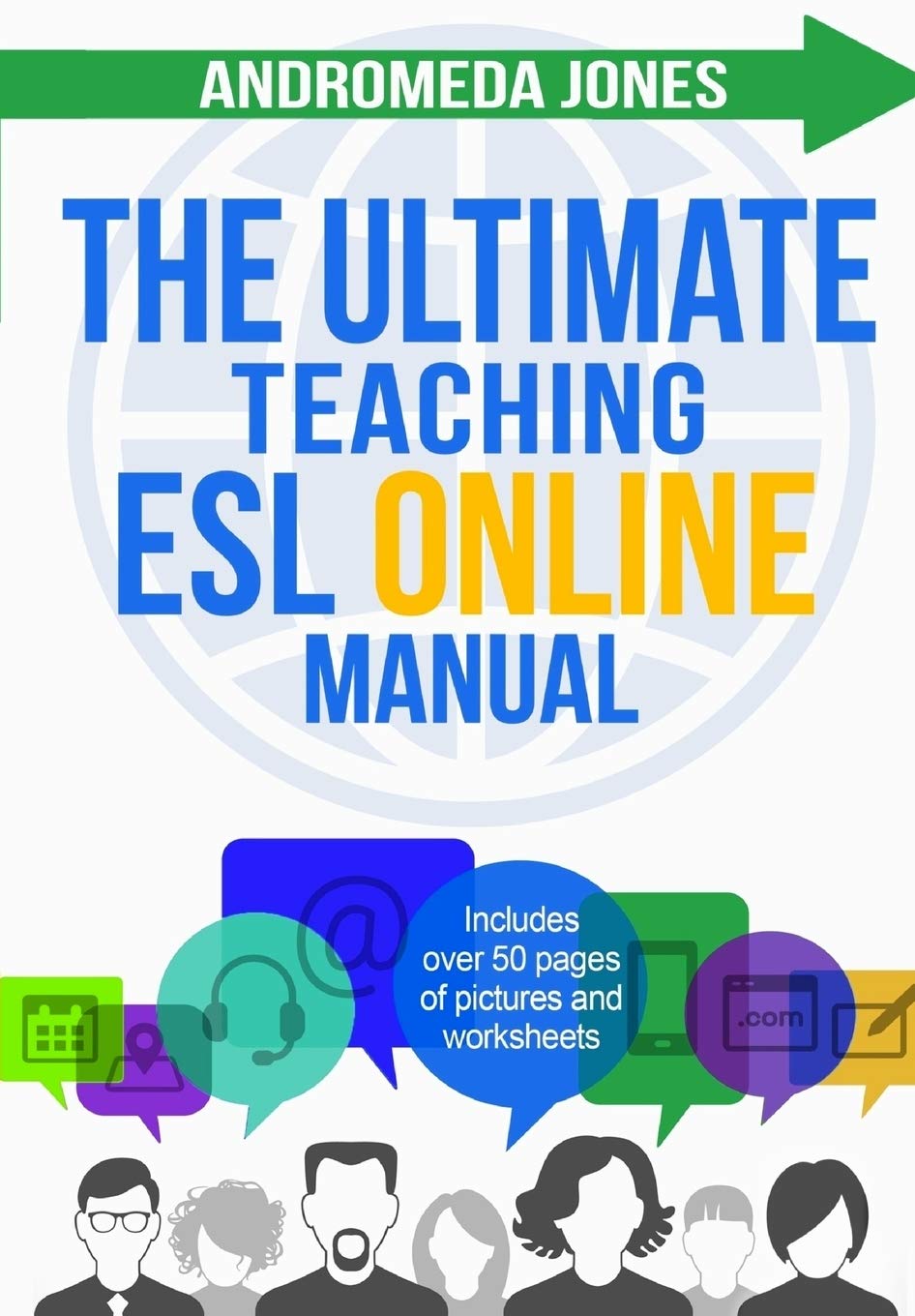 Save & Read - The Ultimate Teaching ESL Online Manual: Tools and techniques for successful TEFL classes online (The Ultimate ESL Teaching Manual) companion resources cover photo collage