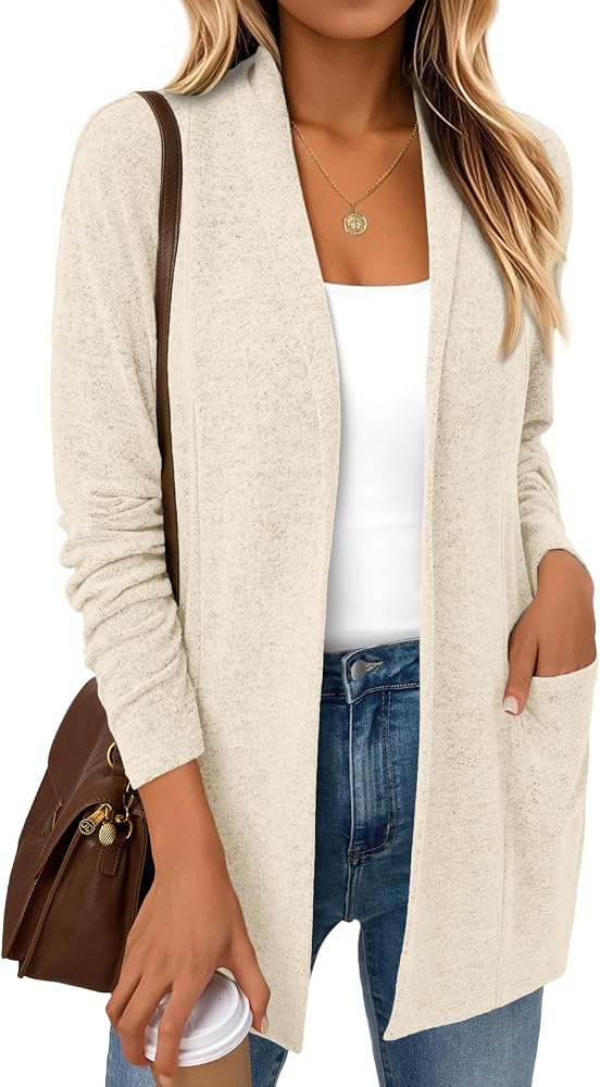 Open Front Cardigans That Are Cozy and Always in Style cover photo collage