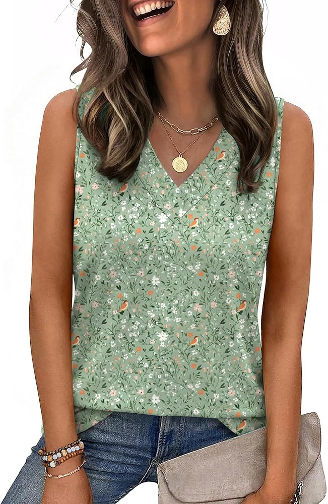 V-Neck Tanks Dressy Enough to Wear Straight to the Office cover photo collage