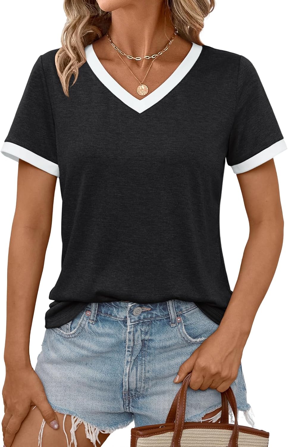 Top 10 Short Sleeve Tees Women Wear on Every Casual Day cover photo collage