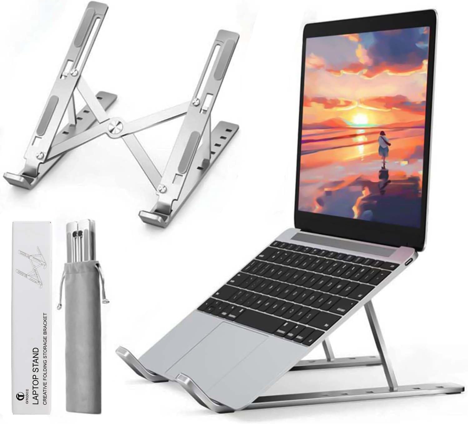 Aesthetic Cafe Work Tech Setup cover photo collage