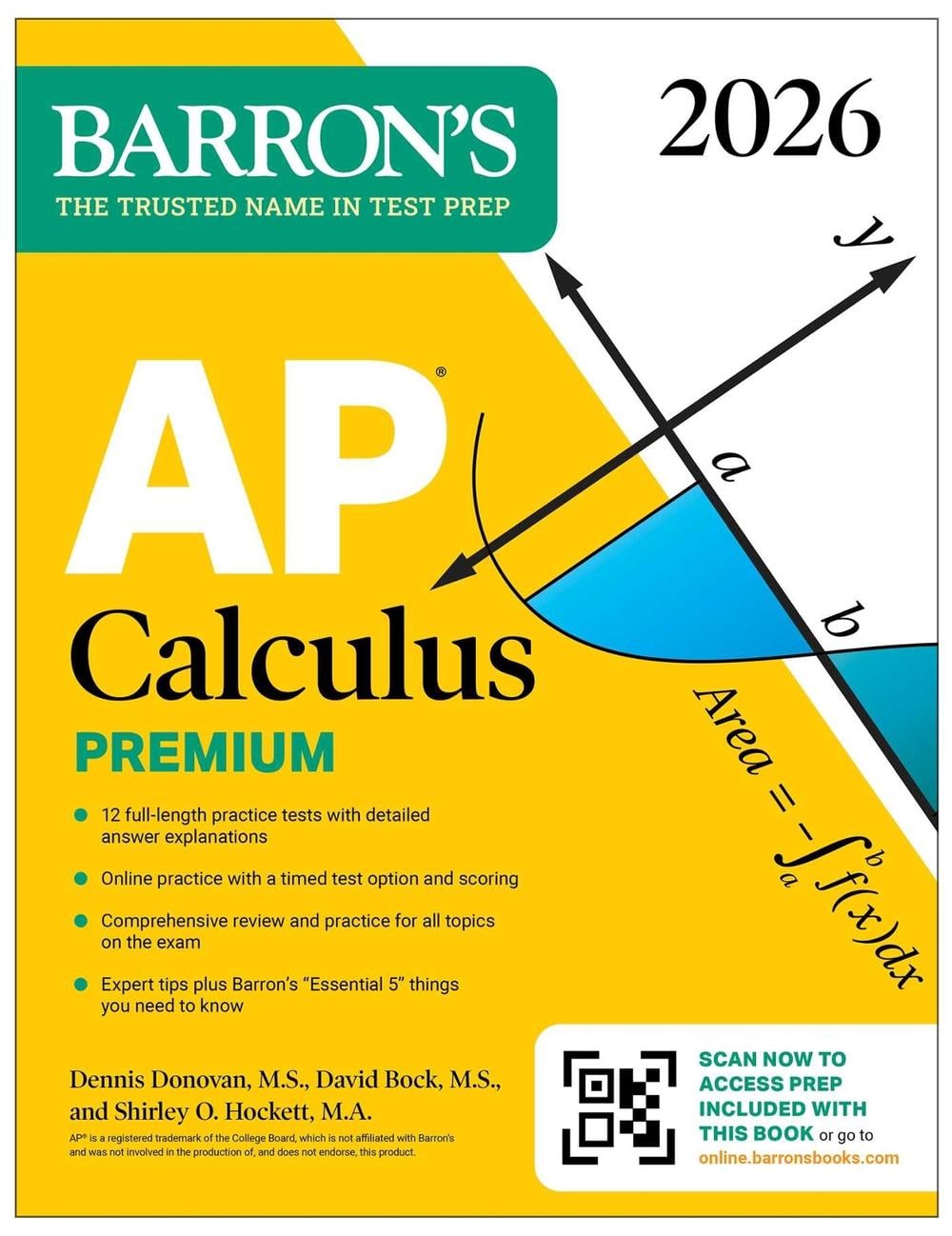 Save & Read - Companions to AP Calculus Premium, 2026: Prep Book with 12 Practice Tests + Comprehensive Review + Online Practice (Barron's AP Prep) success cover photo collage