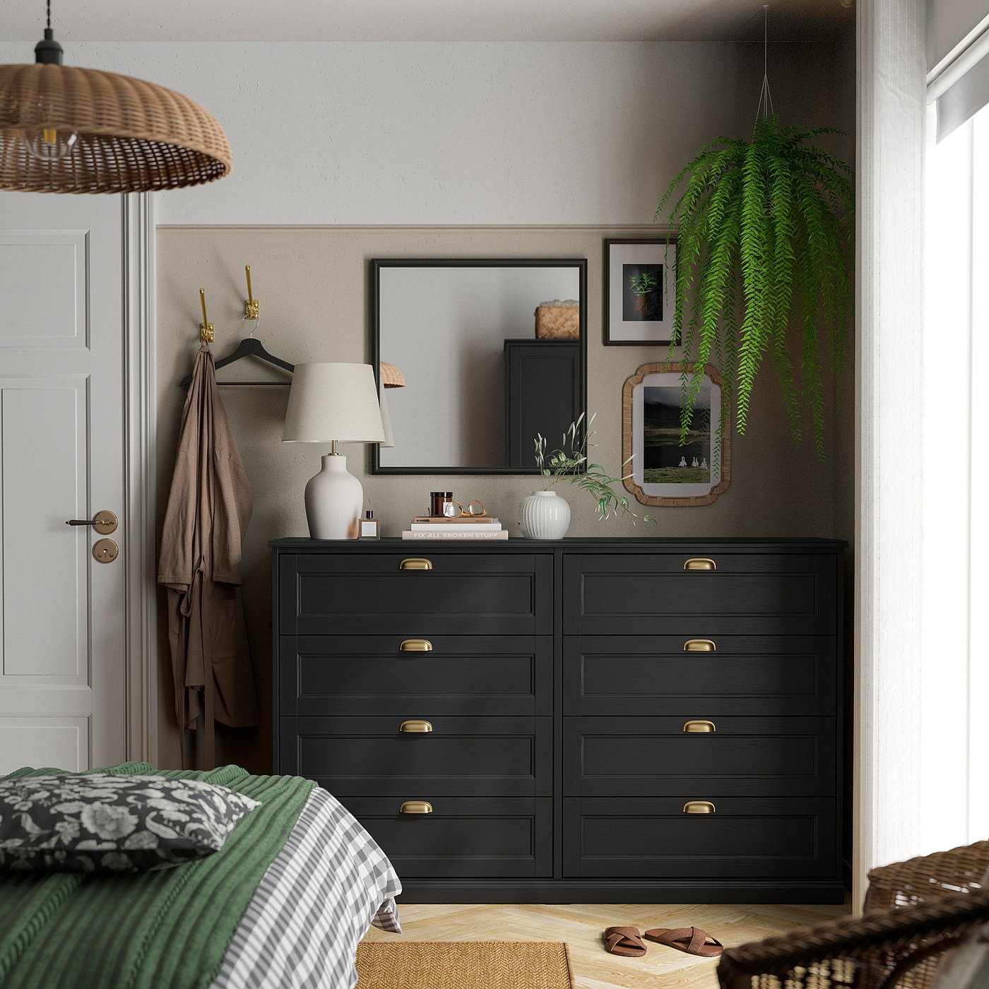 Dark Academia Bedroom Vibes cover photo collage
