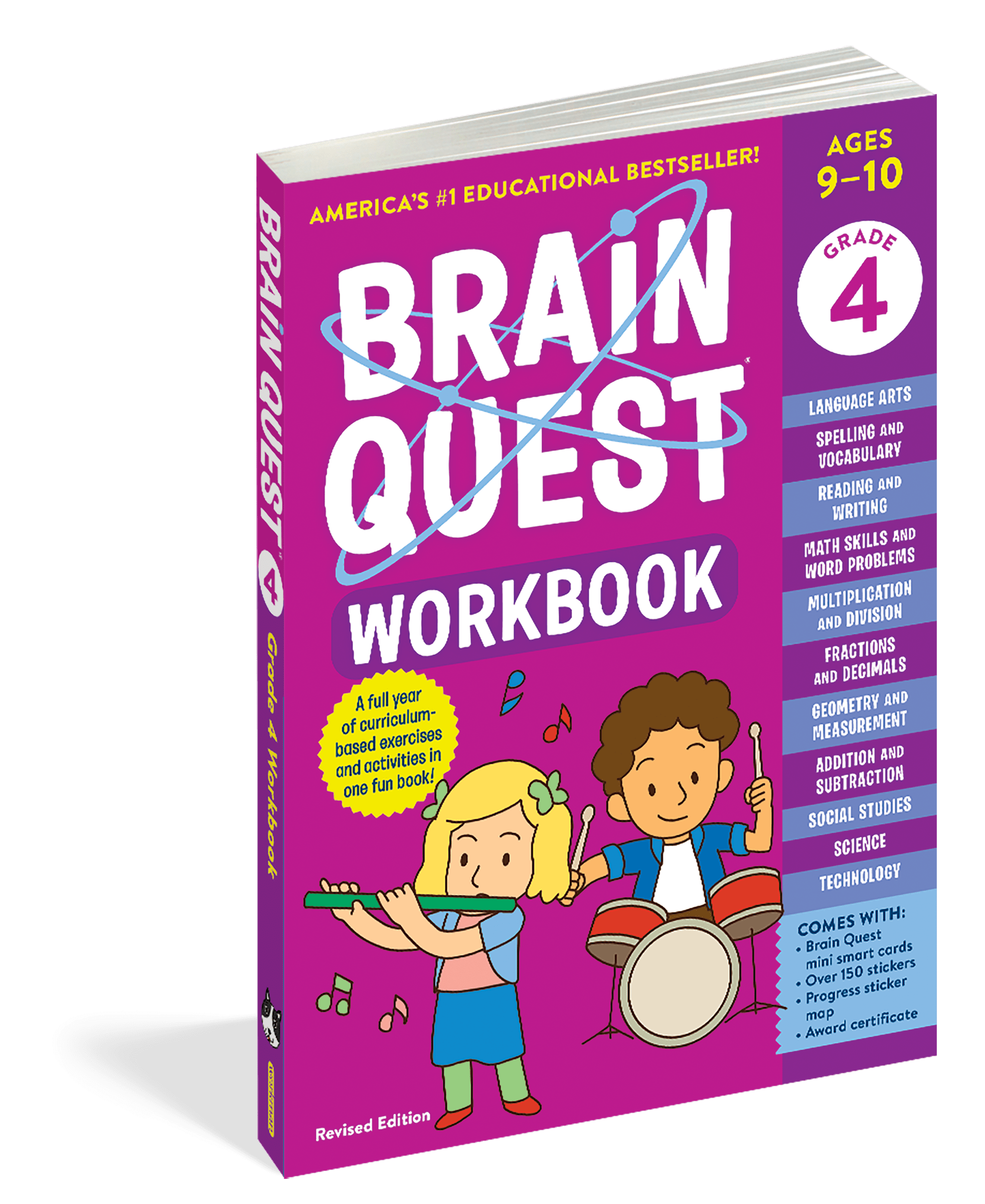 Save & Read - Brain Quest Workbook: 4th Grade Revised Edition enrichment picks for grade 4 cover photo collage