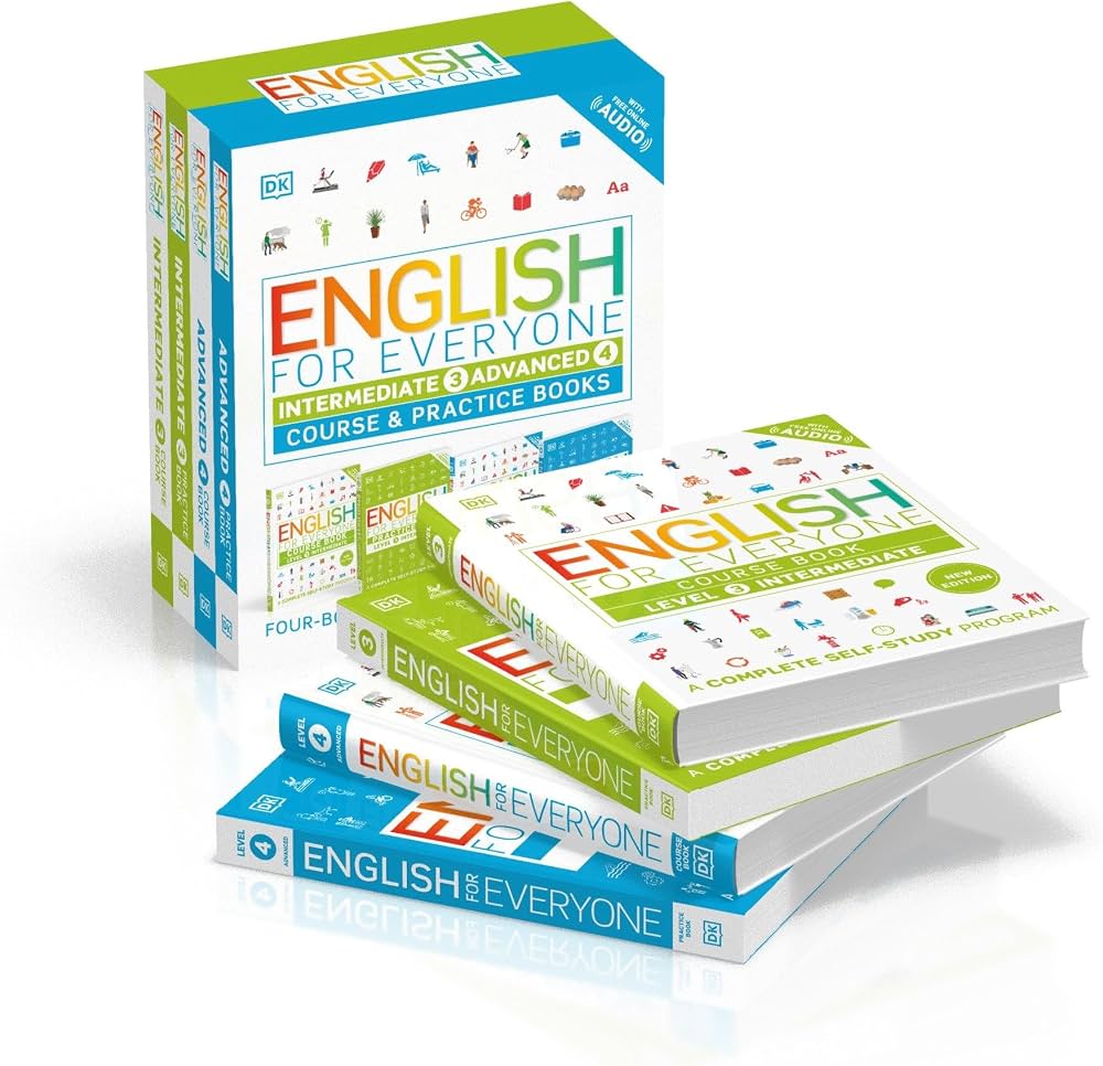 Save & Read - Companion reads for English for Everyone: Intermediate to Advanced Box Set - Level 3 & 4 : ESL for Adults, an Interactive Course to Learning English cover photo collage