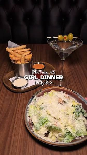 Girl Dinner - AZ cover photo collage