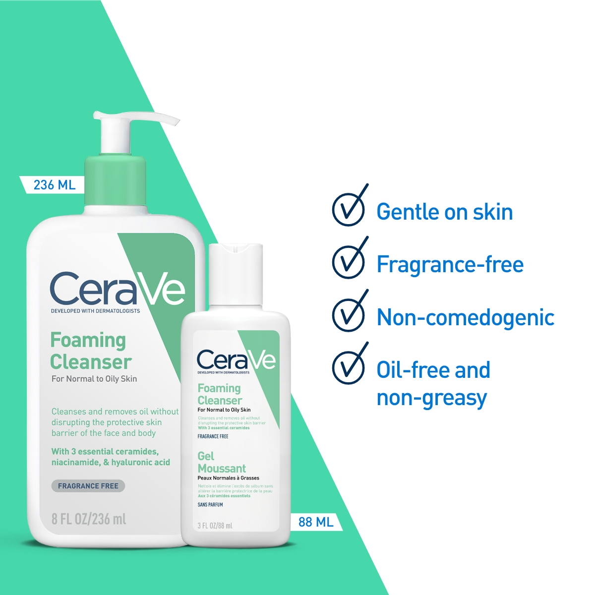 Gentle Cleansers for Healthy, Balanced Skin cover photo collage