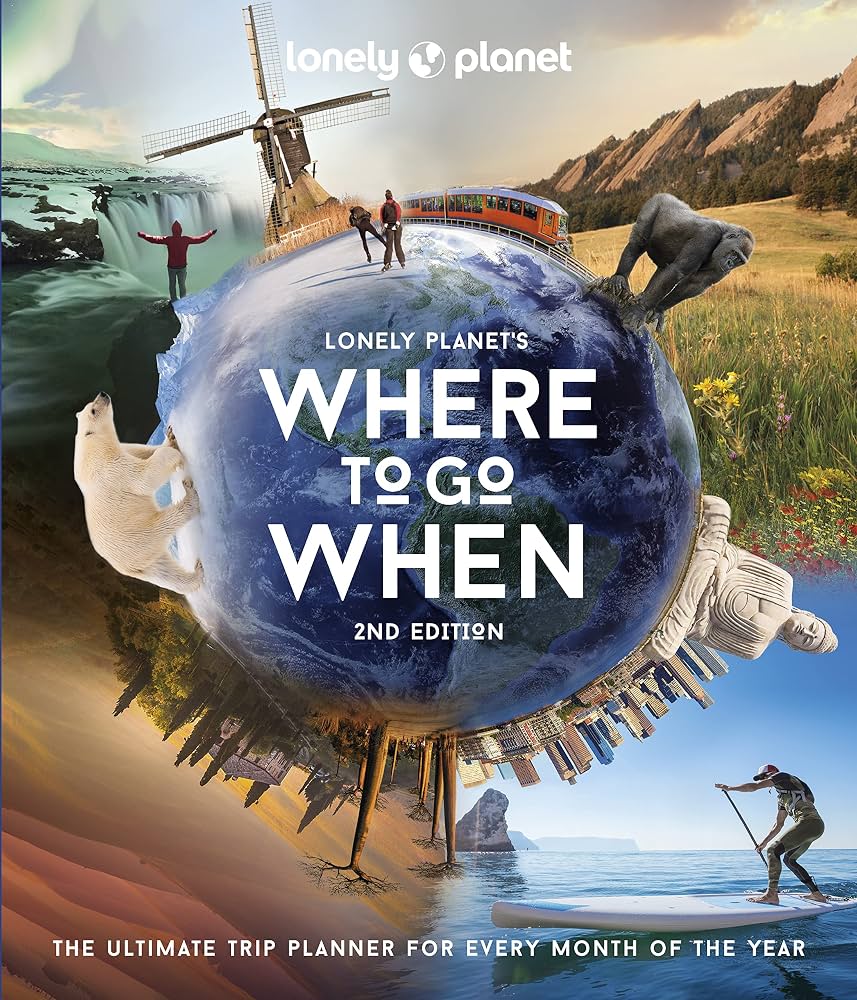 Download - Lonely Planet Best in Travel 2026: A Year's Worth of Travel Inspiration | Brand New Top 25 Places & Experiences | Trip Planning Tips & Advice for travel lovers cover photo collage