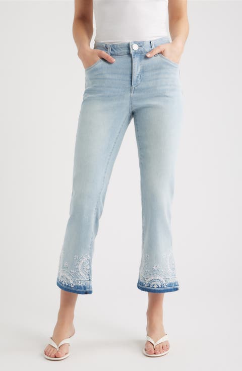 Wit & Wisdom Bennett High Waist Ankle Barely Bootcut Jeans