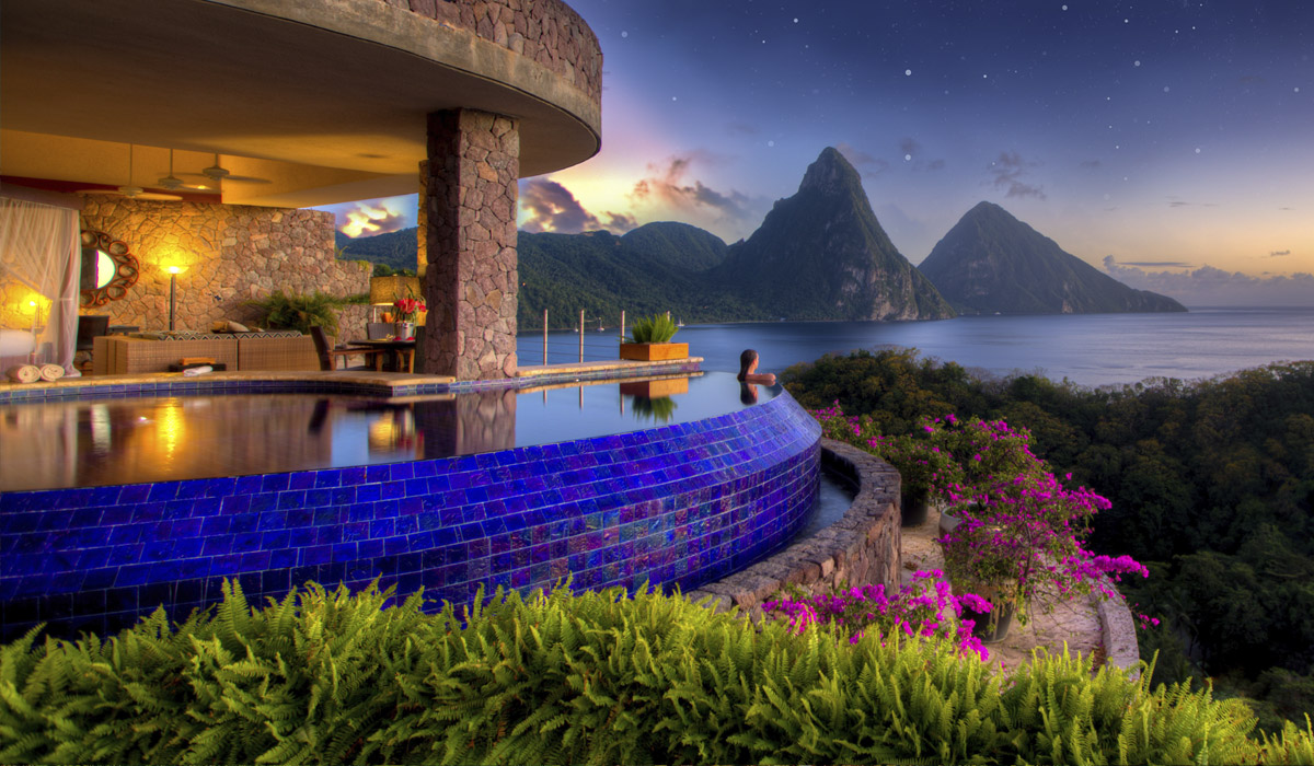 A Saint Lucia Honeymoon guide 🌺🍹🏖️💗 cover photo collage