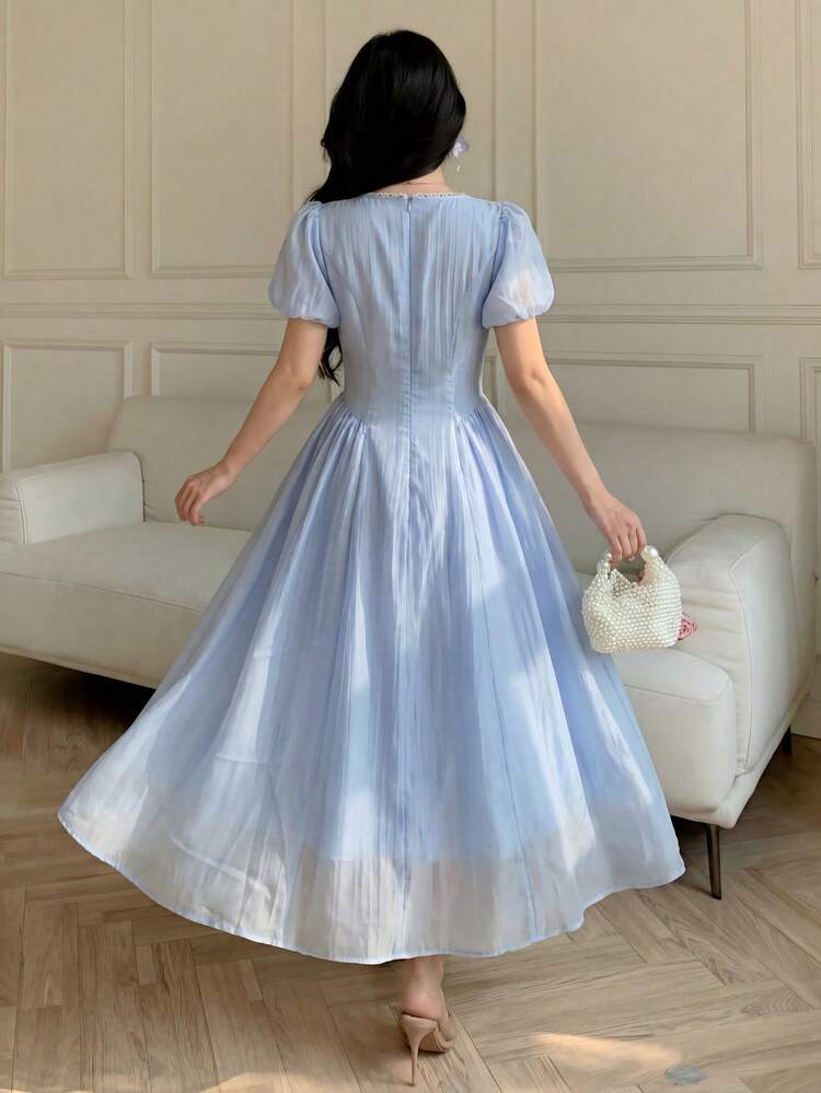 long dress for women party KissProm Green Tulle Lace Prom with Corset, Green Formal Dress, Green / Custom Size which not only slims NotDiscount Boho Dresses | ZARA Colour:Midnight Blue