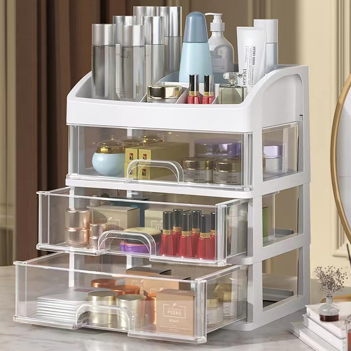 Aesthetic Vanity & Skincare Organization Must-Haves cover photo collage