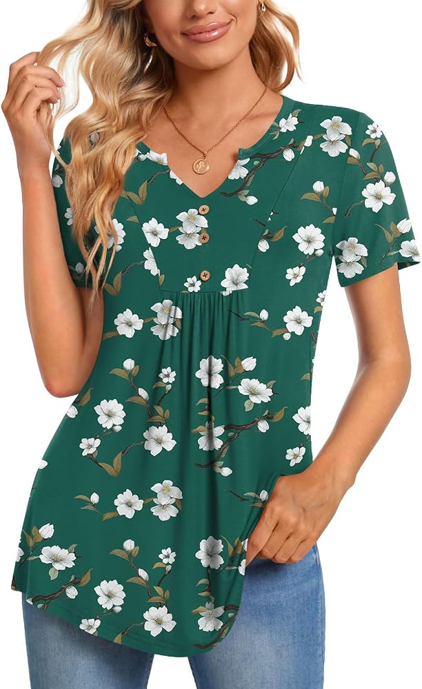 Short Sleeve Henley Tops That Are Cute Without Even Trying cover photo collage