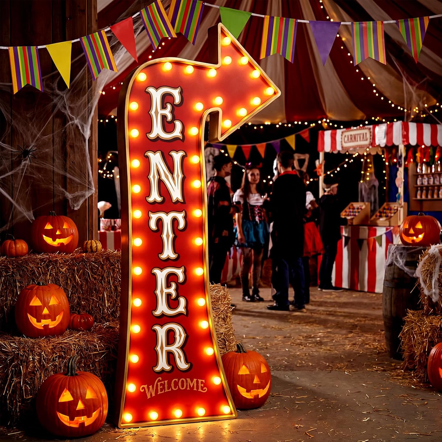 Dark Carnival Halloween Theme cover photo collage