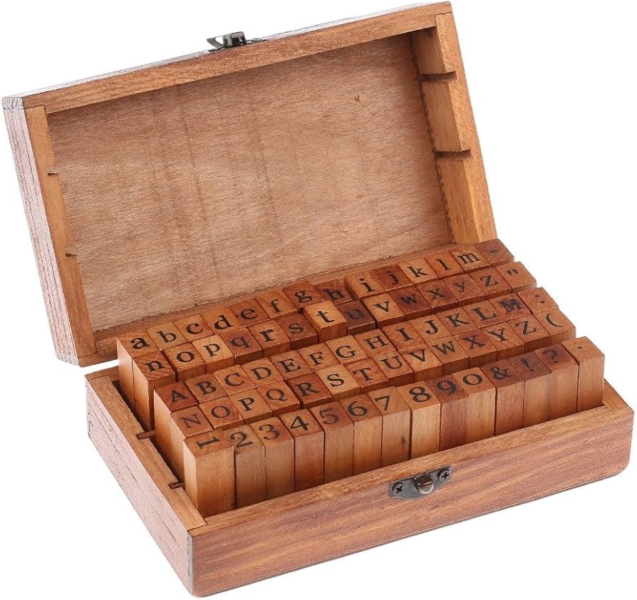 Get Free - 42 Pcs Letter Stamps, Rubber Stamps Alphabet Stamps, Wooden Stamps Number Alphabet Letter Symbol Set for DIY Crafting, Scrapbooking Supplies, Card Making guide cover photo collage
