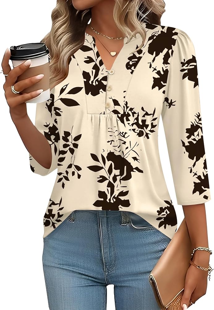 Top 10 Three-Quarter Sleeve Henley Tops That Feel Like a Wardrobe Staple cover photo collage