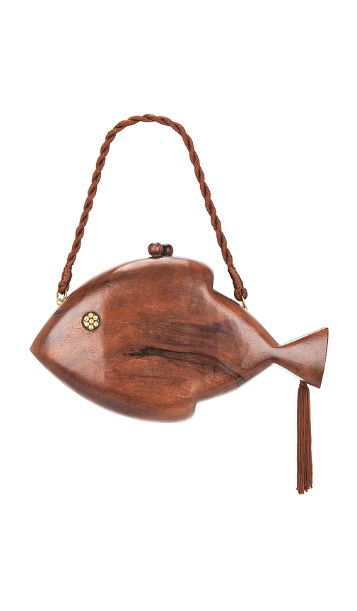 Simonmiller Carved Fish Clutch