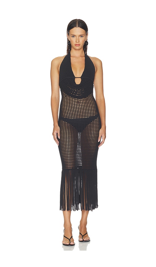 Haelo Double Twotoned Fringe Dress