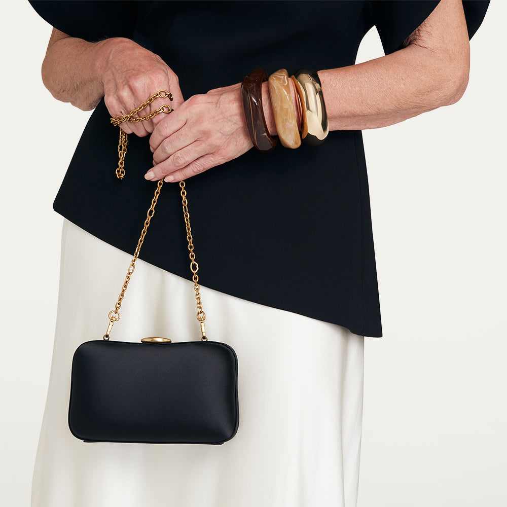 Stylist Recommends: Bags for Slip Dresses & Satin Skirts cover photo collage