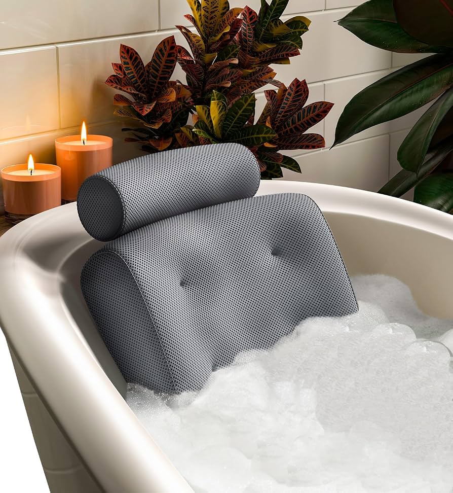 Bath Pillows That Actually Support Your Neck and Back cover photo collage