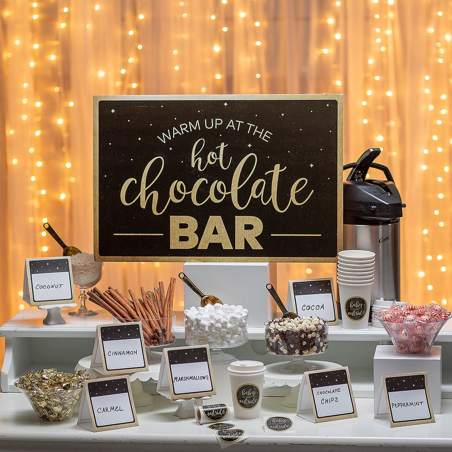 Hot chocolate bar cover photo collage