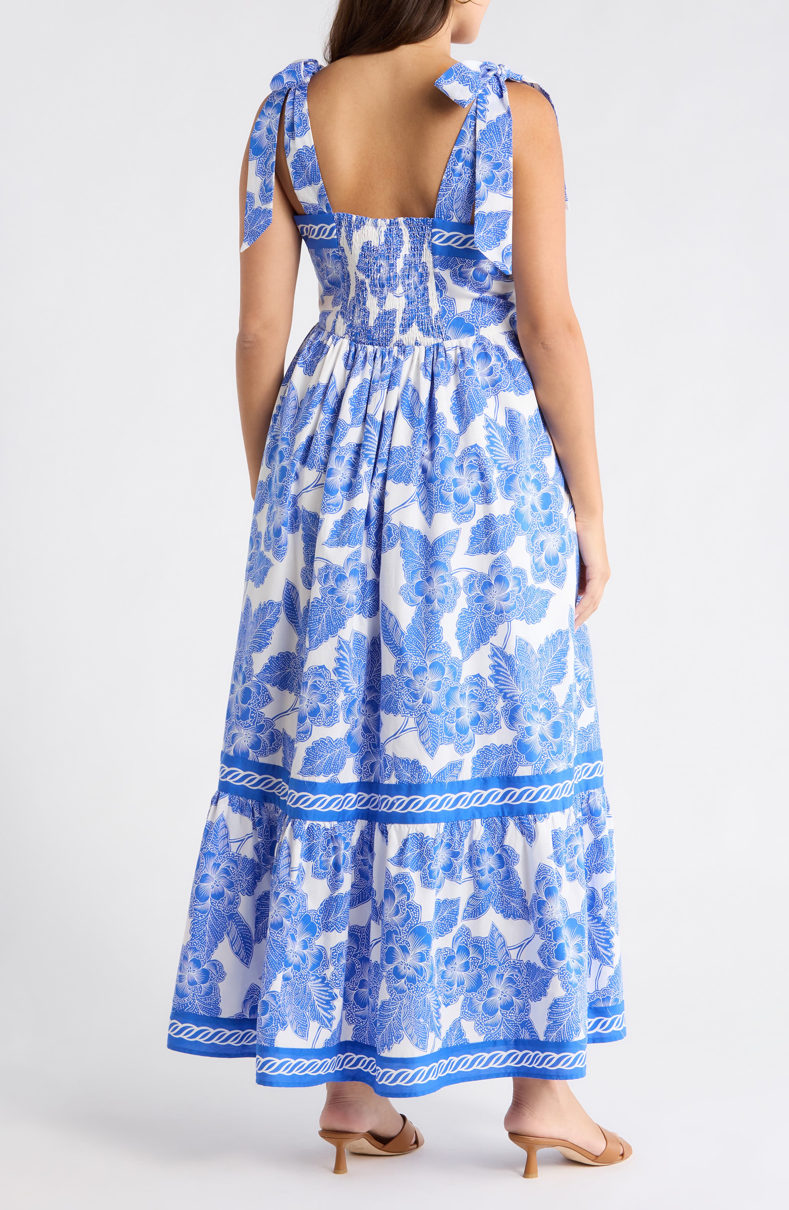 SUGARLIPS Rency Floral Smocked Maxi Dress