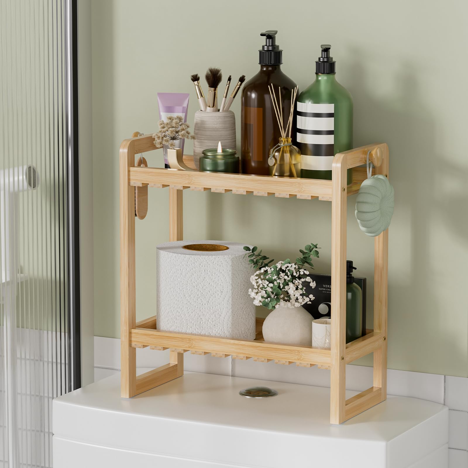 Small Bathroom Organization Finds That Made Mine Look Expensive cover photo collage