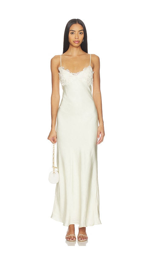 Bardot Elisan Lace Satin Maxi Dress