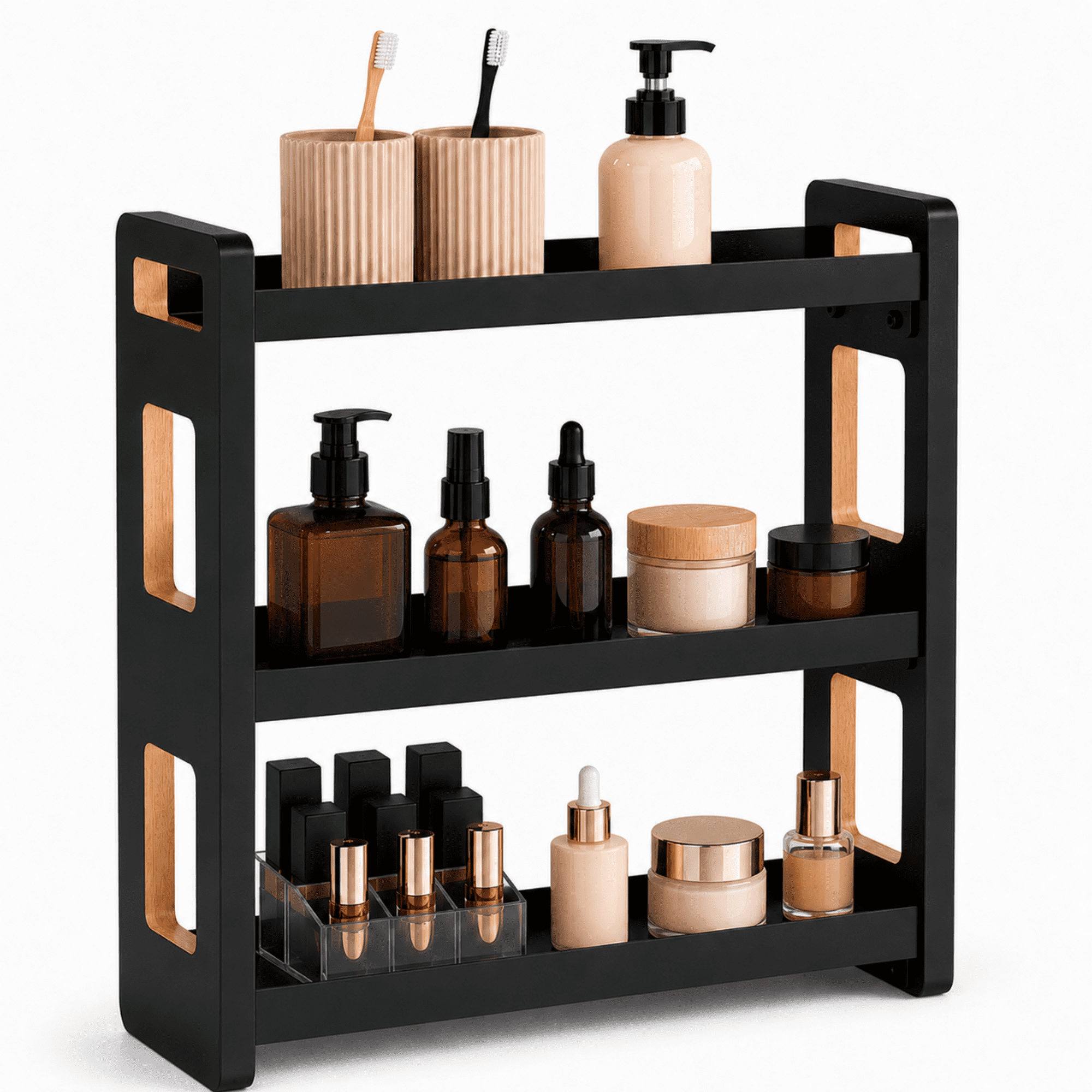 Walmart Bathroom Counter Organizers Under $30 That Declutter Fast cover photo collage