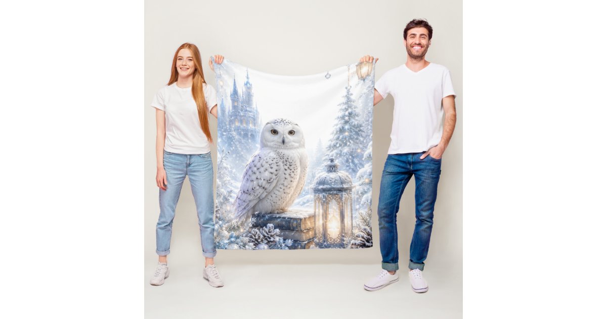 Snowy Owl Winter Magic Home & Living cover photo collage