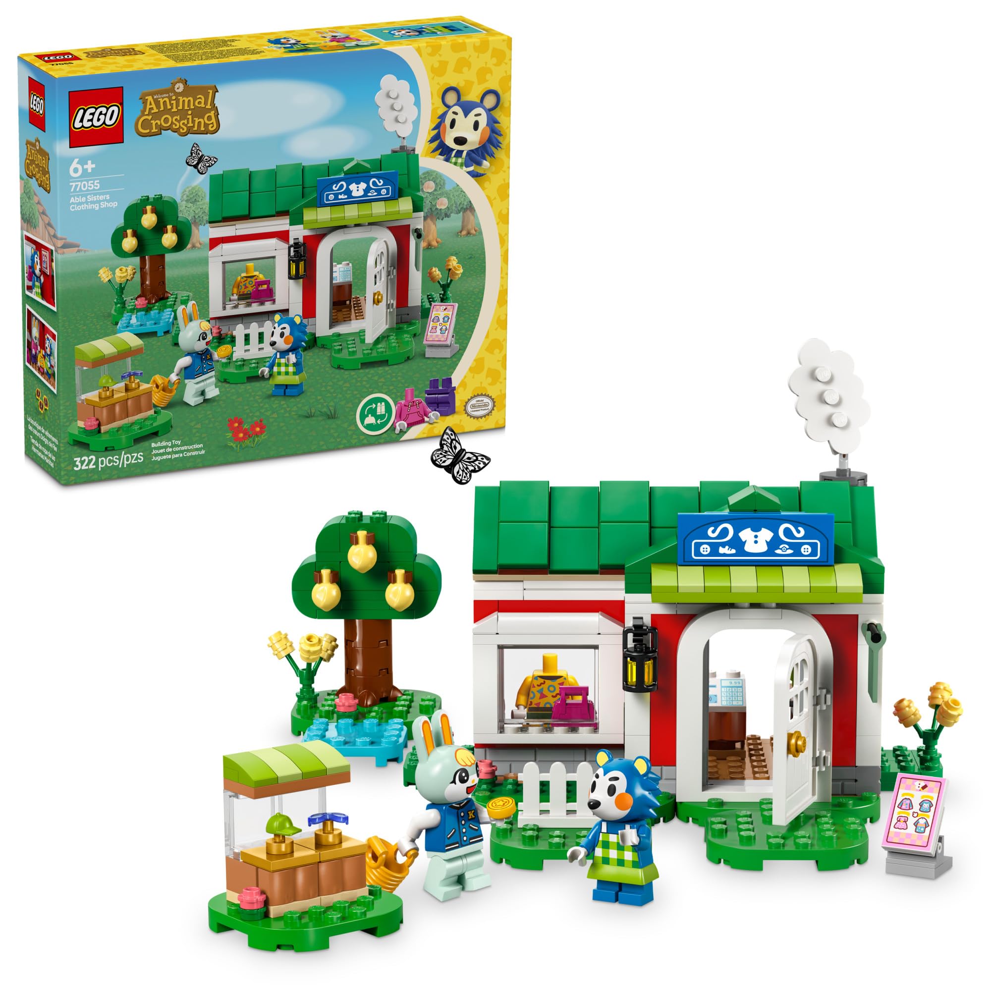 LEGO Animal Crossing: Cosy Builds, Island Life & Characters cover photo collage