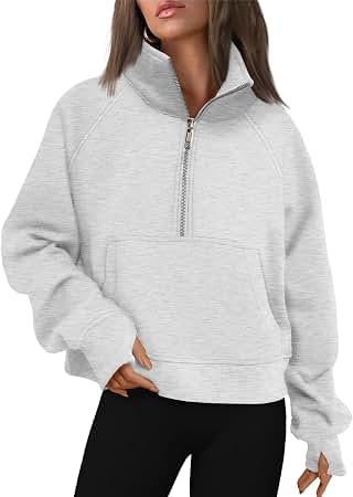 Top 10 Cropped Half-Zip Fleece Hoodies for That Cozy-Sporty Vibe cover photo collage