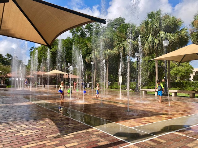 Best Splash Pads & Water Playgrounds in Kissimmee, Poinciana & Orlando: Free & Cheap Ways to Cool Off cover photo collage