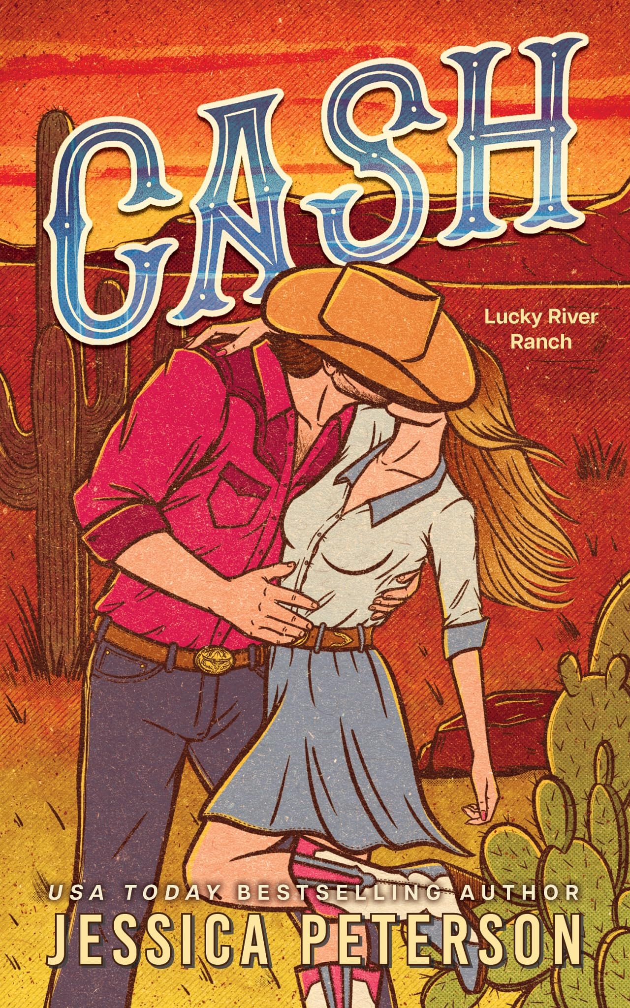Free PDF - Cash (Standard Edition): A Grumpy Sunshine Cowboy Romance (Lucky River Ranch, 1) companions cover photo collage