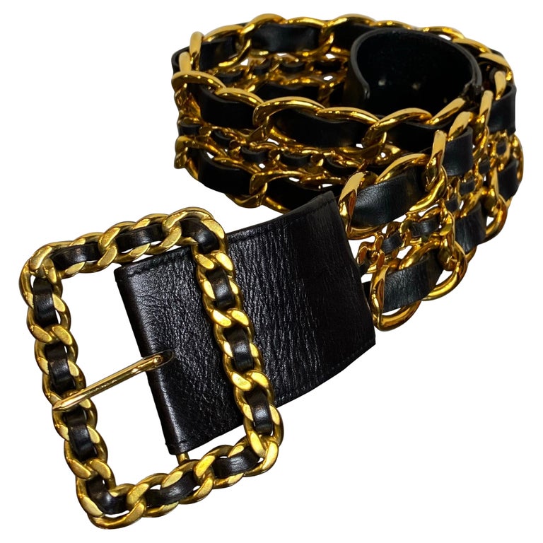 White and Gold Outfits Aesthetic: Best 1980s Vintage Chanel Chain Belts, Luxury White Wool Coats & Heavy Statement Jewelry cover photo collage