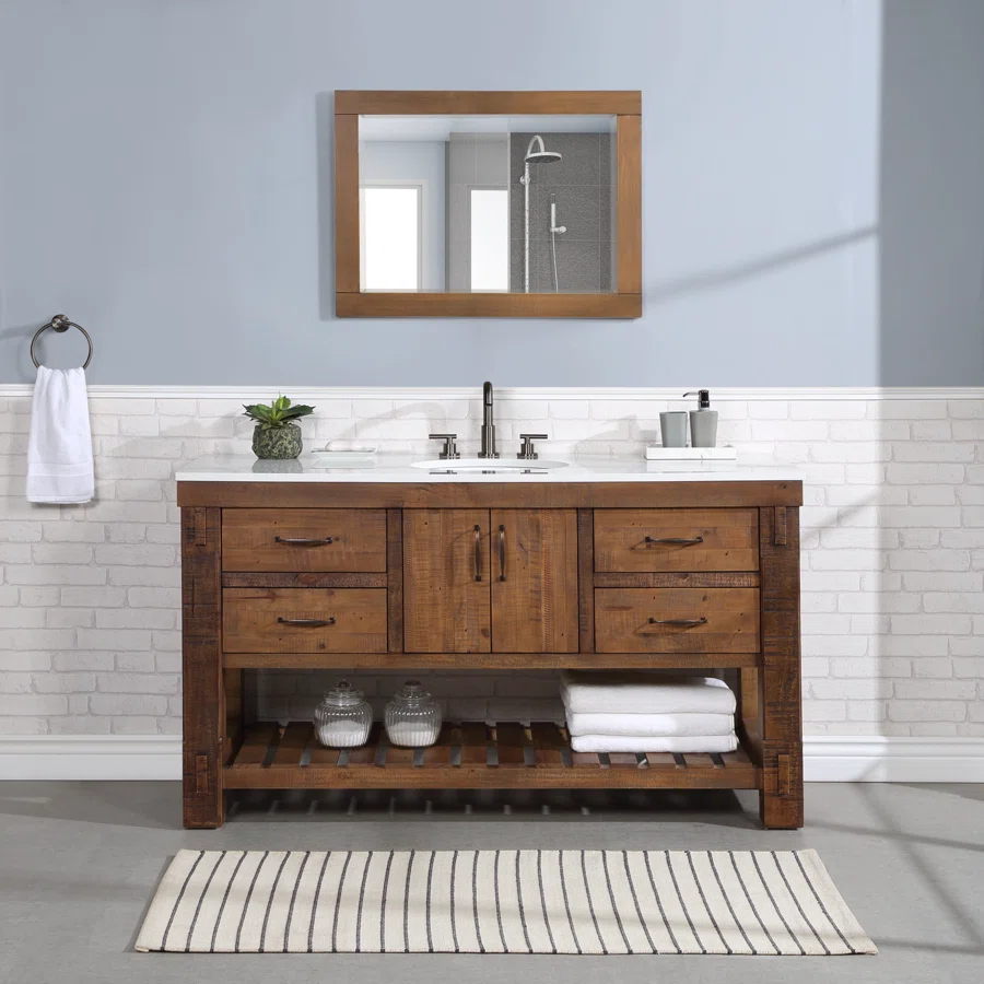 The Ultimate Wayfair Bathroom Vanity, Organization & Spa Storage Guide (Wayfair Vanity, Linen & Bathroom Edition) cover photo collage