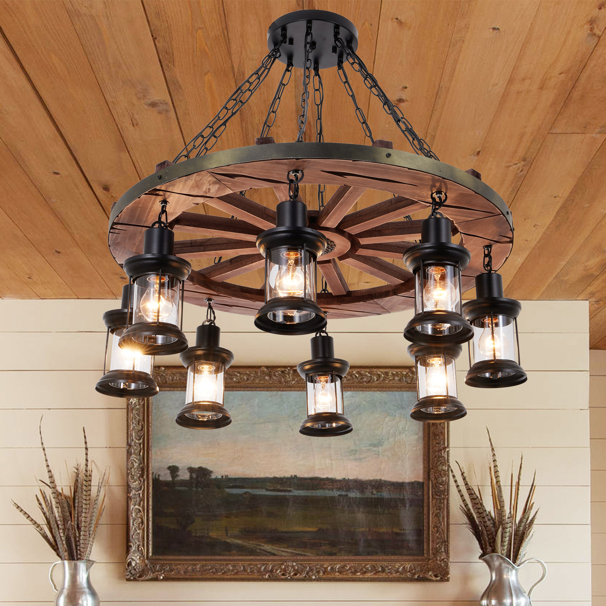 The Ultimate Wayfair Lighting, Ceiling Fans & Fixtures Guide (Wayfair Chandeliers, Task Lamps & Ceiling Fan Edition) cover photo collage