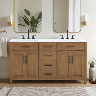 The Ultimate Wayfair Bathroom Vanity, Linen Storage & Towel Organization Guide (Wayfair Vanities, Linen Cabinets & Bathroom Storage Edition) cover photo collage