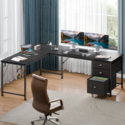 The Ultimate Wayfair Home Office, Desk Organization & Ergonomic Setup Guide (Wayfair Standing Desks, Office Chairs & Desk Storage Edition) cover photo collage