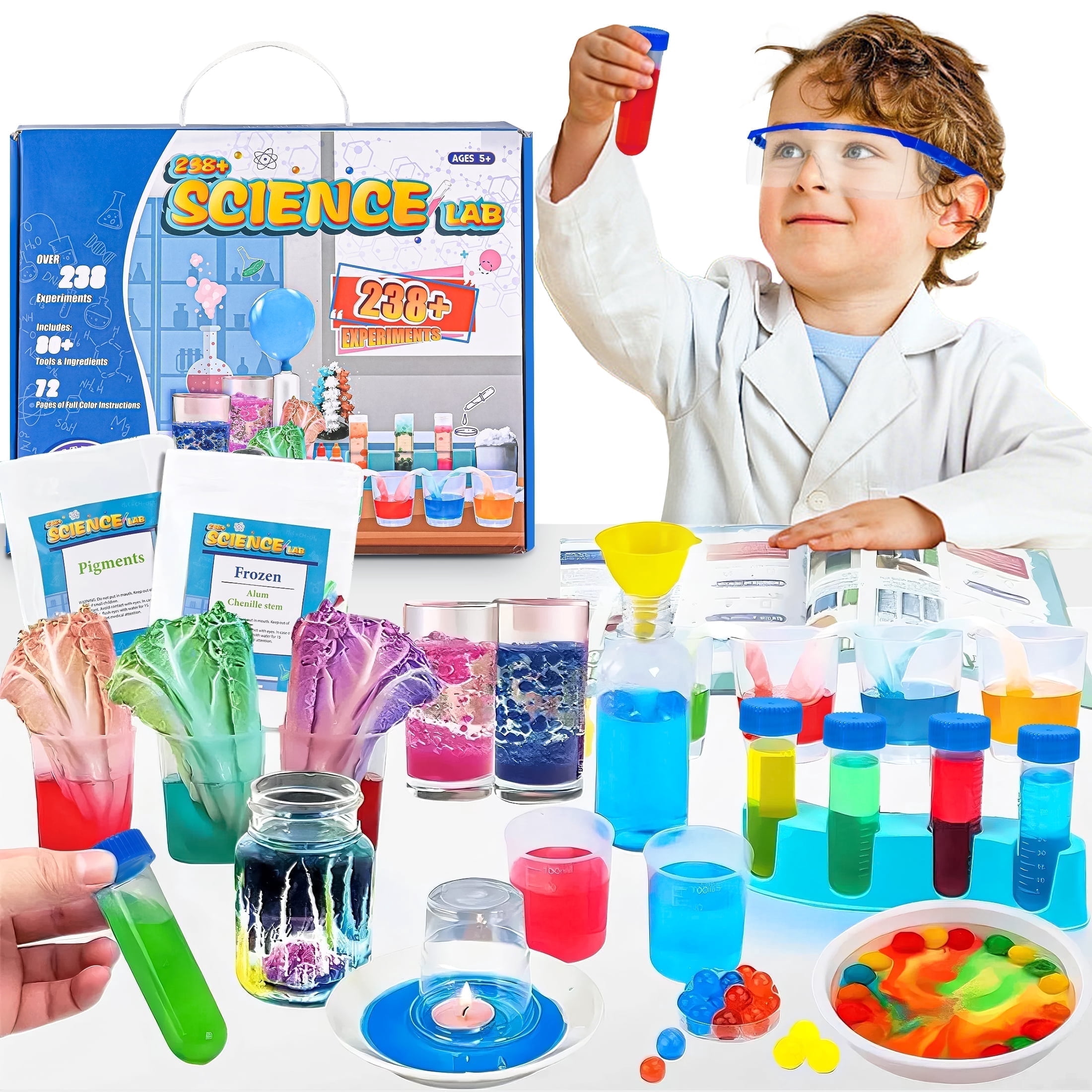 Kids science fun cover photo collage