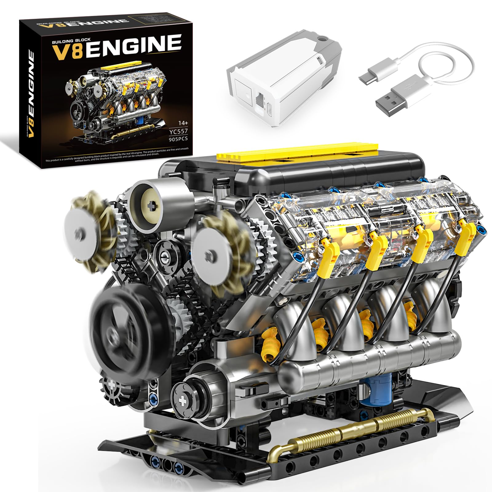 ⚙️ Mechanical Building Sets: Working Engines, Gears & Moving Models cover photo collage