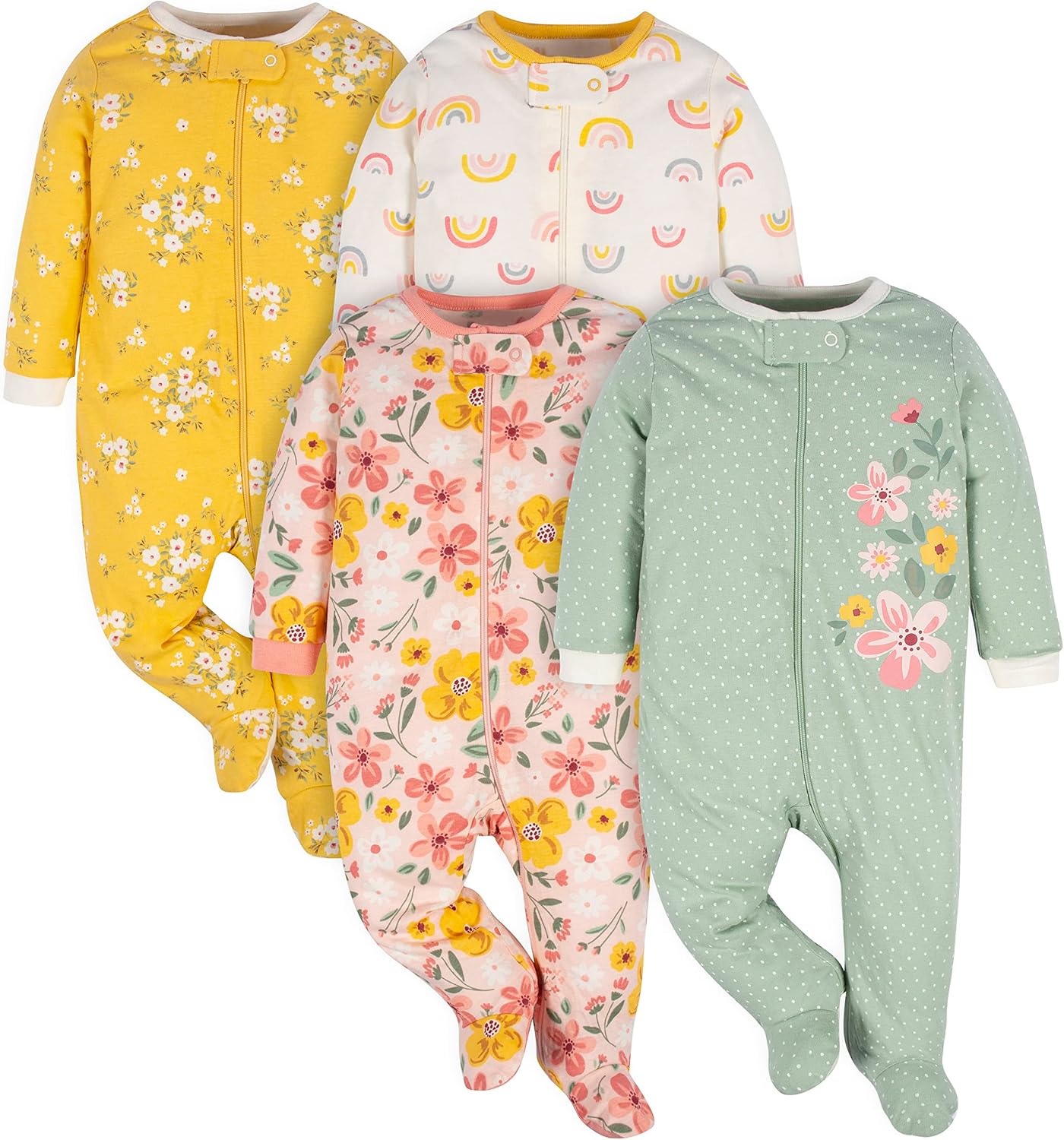 Baby girl pajamas cover photo collage