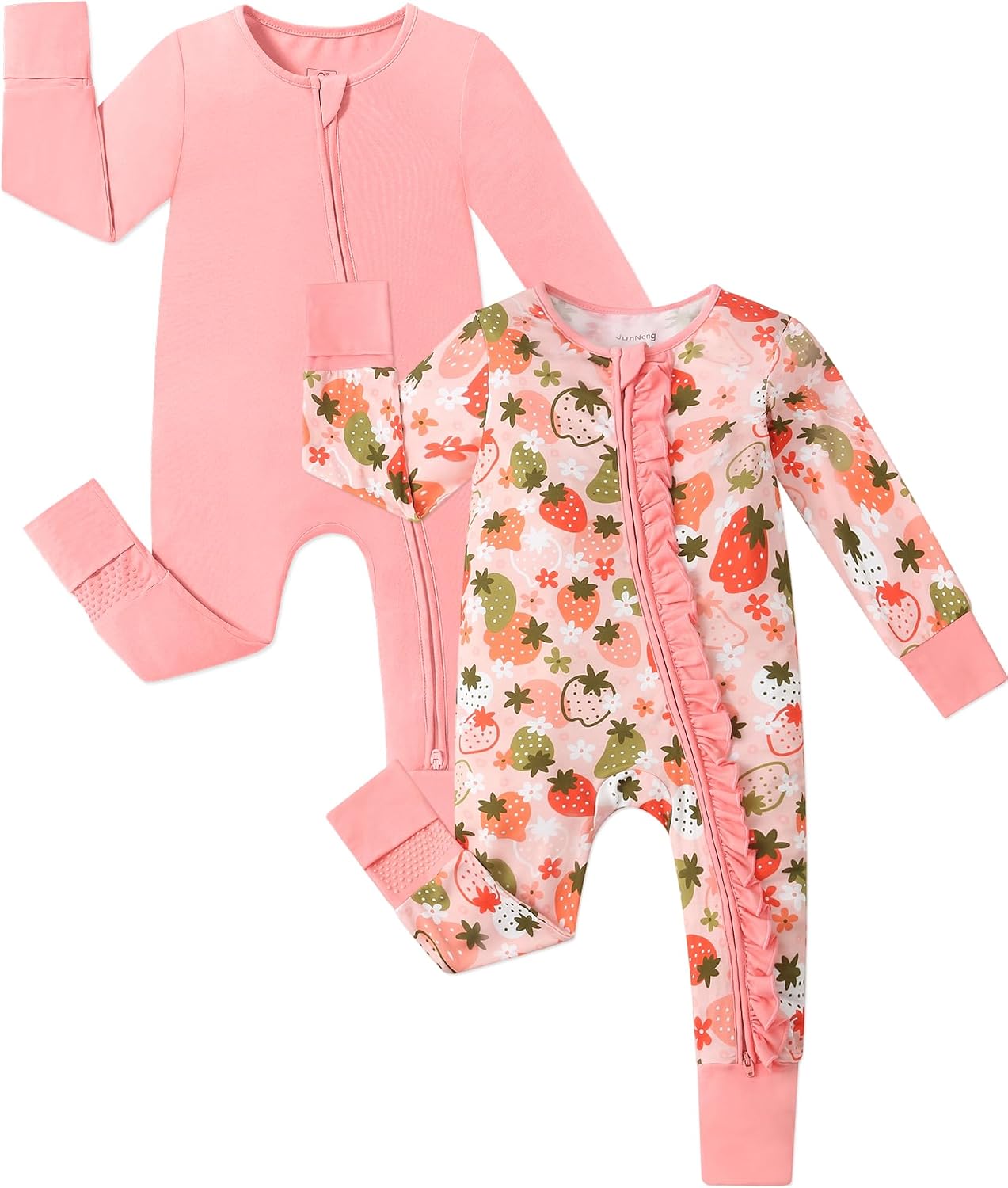 Baby girl pajamas cover photo collage