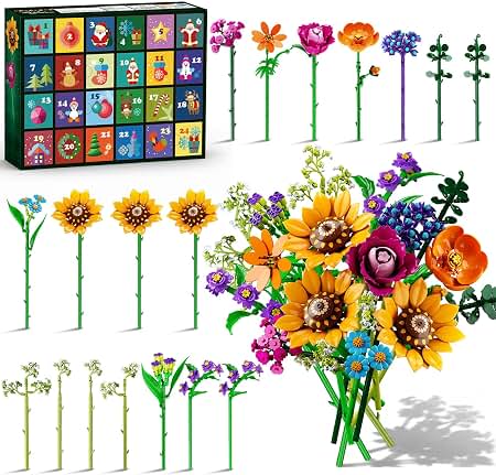 🌸 Botanical Building Sets & Floral Brick Décor cover photo collage